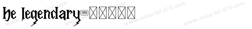 be legendary字体转换